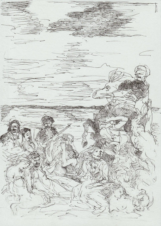 Massacre at Chios (after Delacroix), 2023