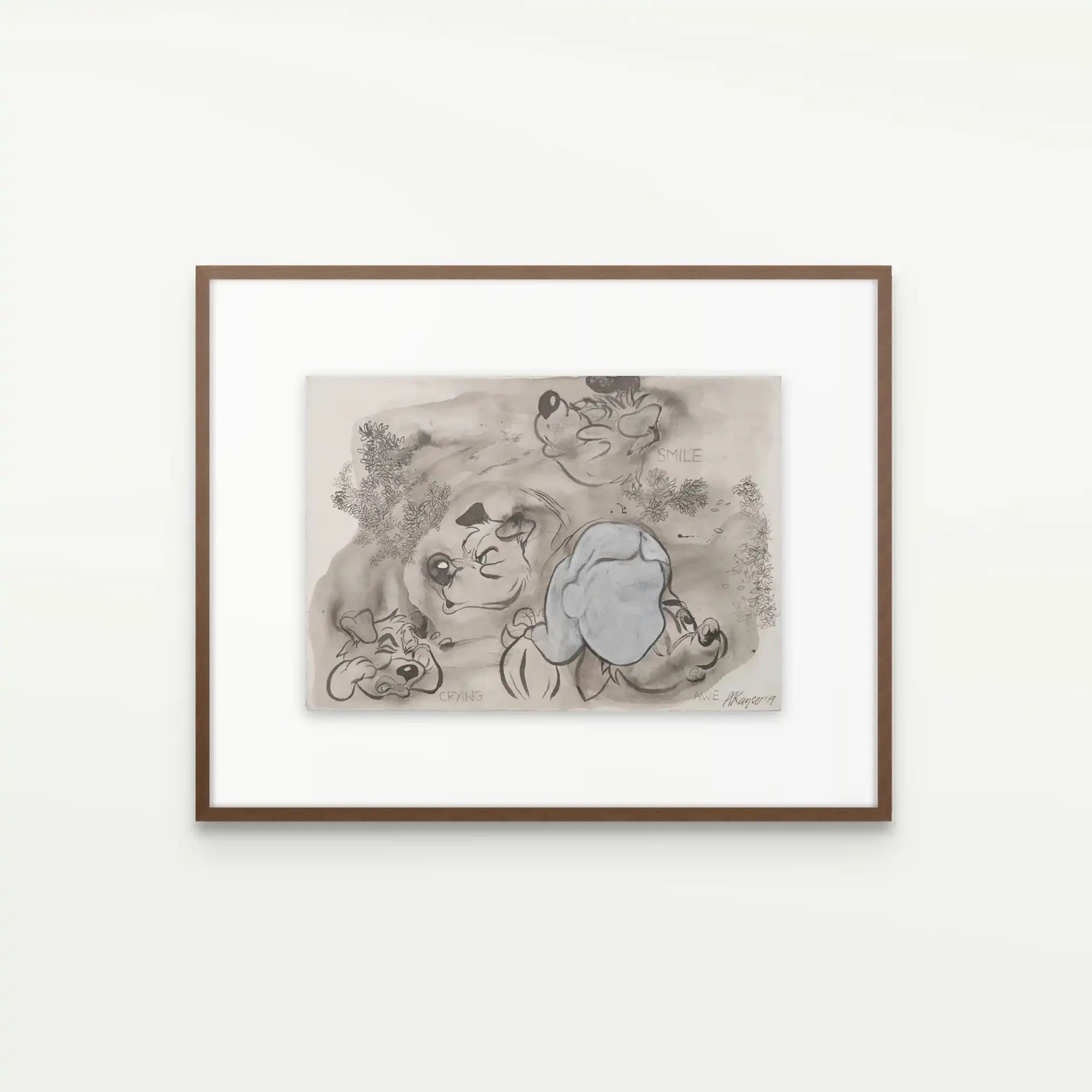 Smiling and Crying, 2019,Original Artwork - Andrew Kayser Editions