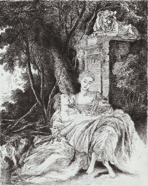 Two Women in the Garden, 2023,Original Artwork - Andrew Kayser Editions