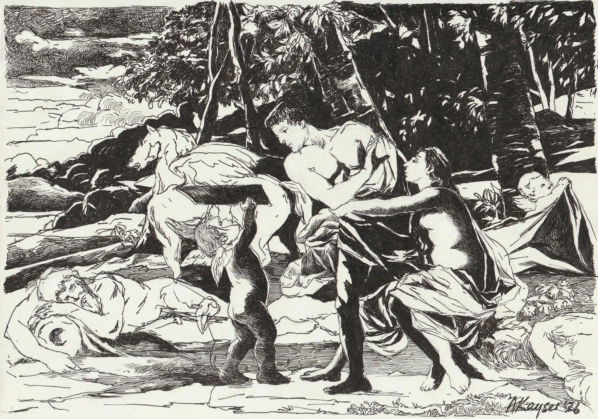 Reflection (2026),Original Artwork - Andrew Kayser Editions