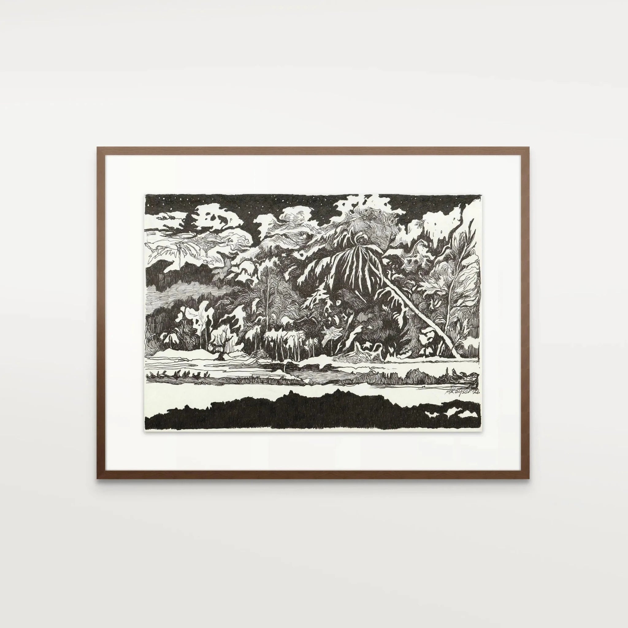 Landscape at Night (2026),Original Artwork - Andrew Kayser Editions