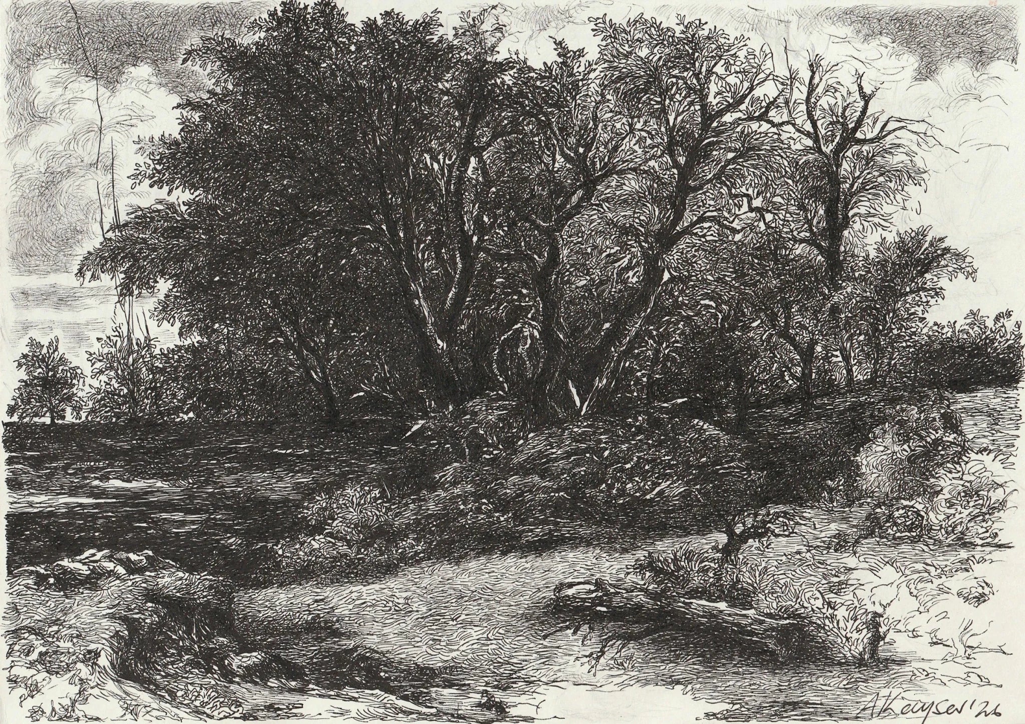 If He Exists II (2026),Original Artwork - Andrew Kayser Editions