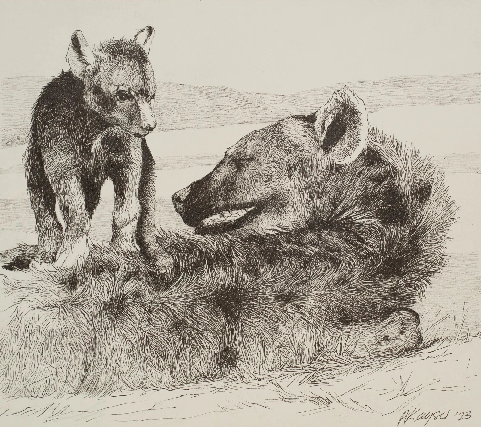 Wildlife Study (2026),Original Artwork - Andrew Kayser Editions