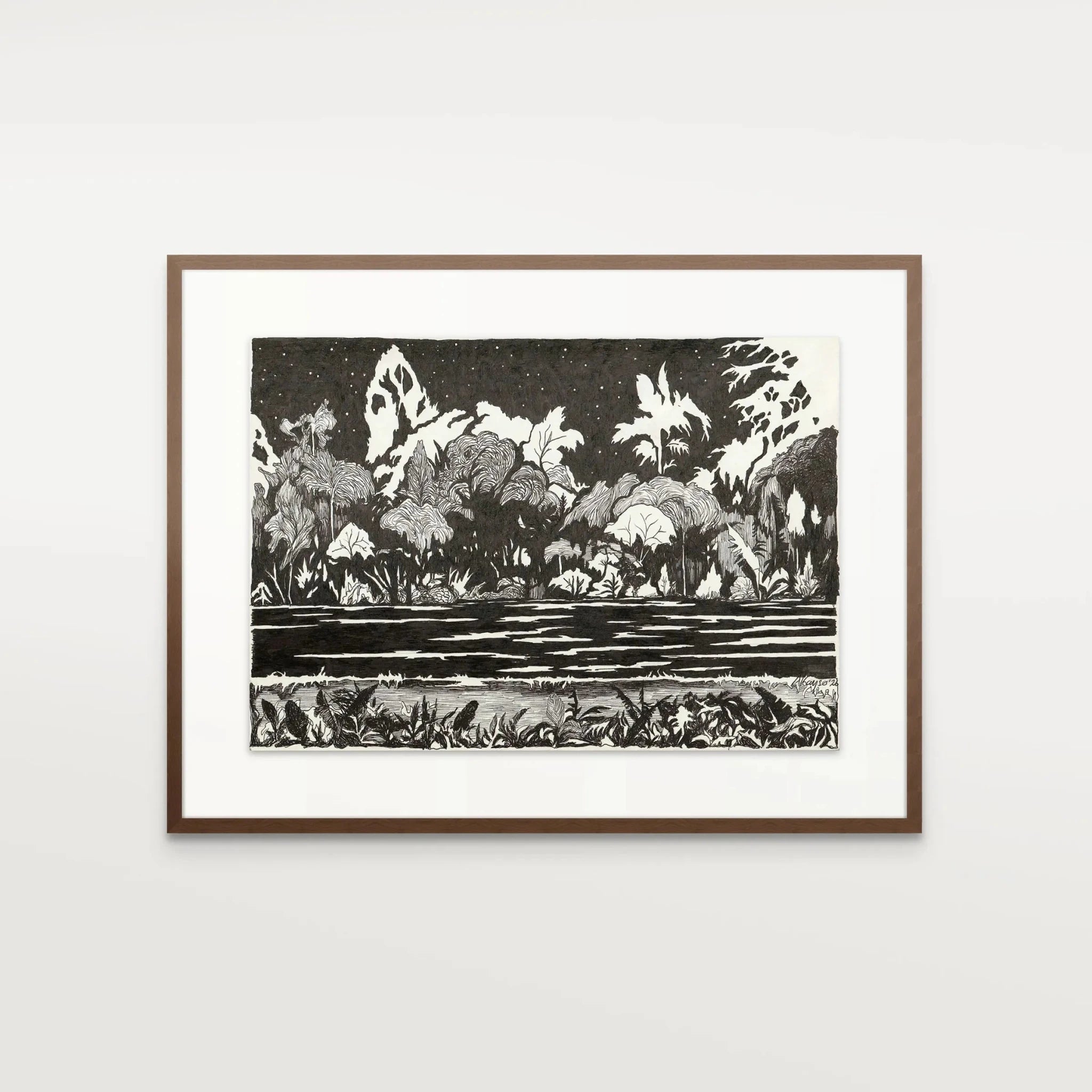 Landscape at Night II (2026),Original Artwork - Andrew Kayser Editions