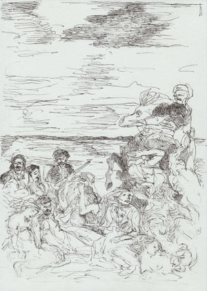 Massacre at Chios (after Delacroix), 2023,Original Artwork - Andrew Kayser Editions