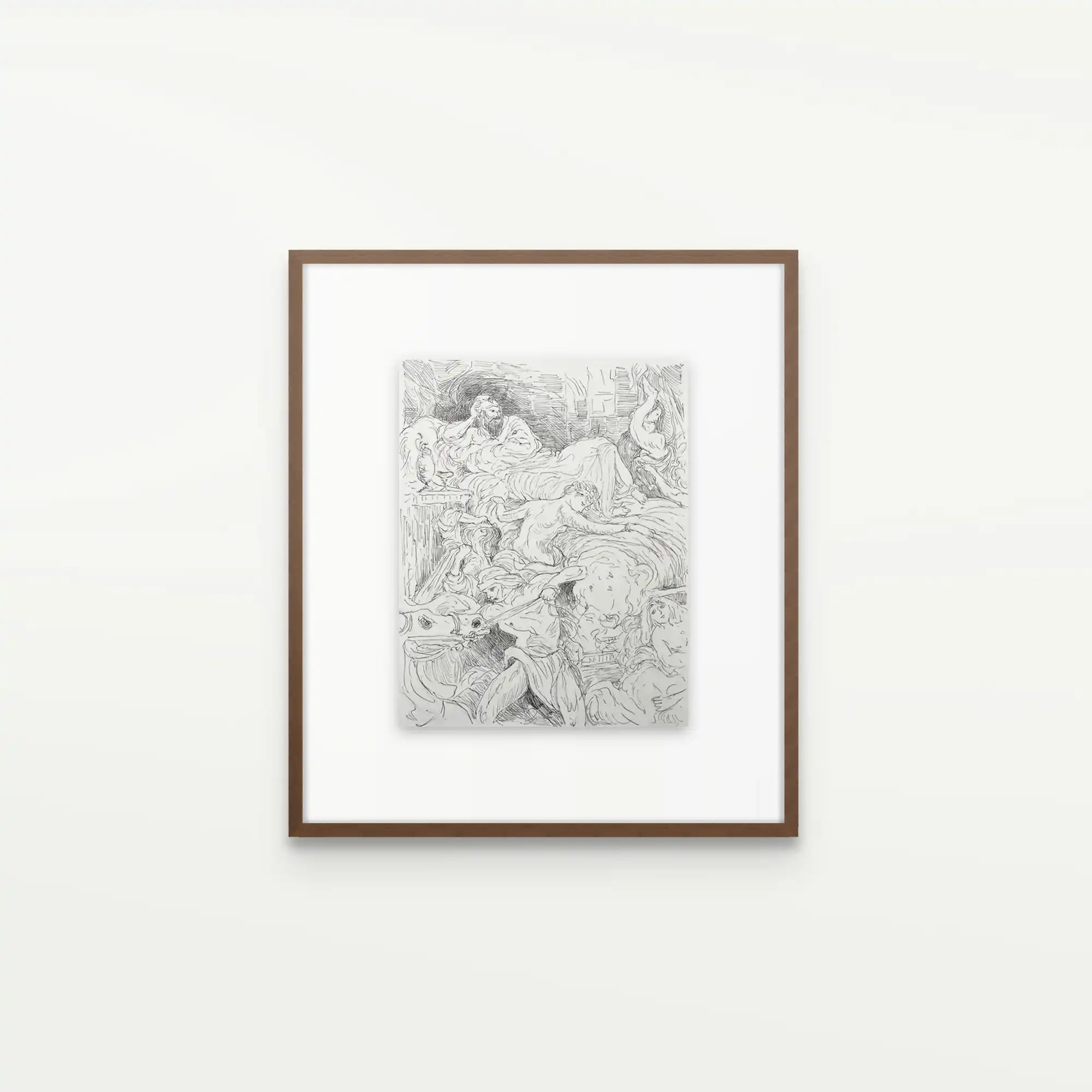 Death of Sardanapolus (after Delacroix), 2023,Original Artwork - Andrew Kayser Editions